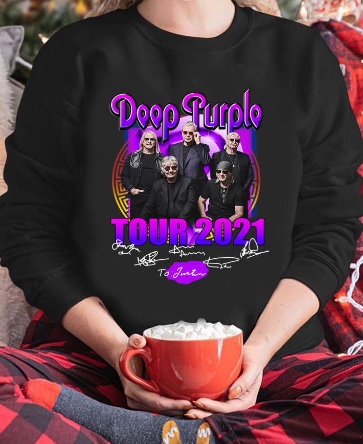 Deep Purple Tour 2021 signatures t-shirt sweatshirt