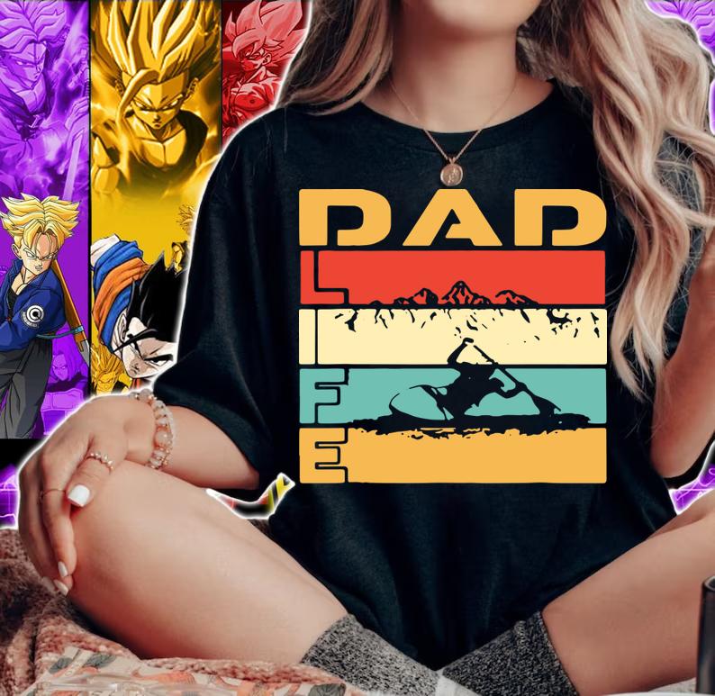 Dad Life Kayaking Adventure Sports Vintage t-shirt woman shirt