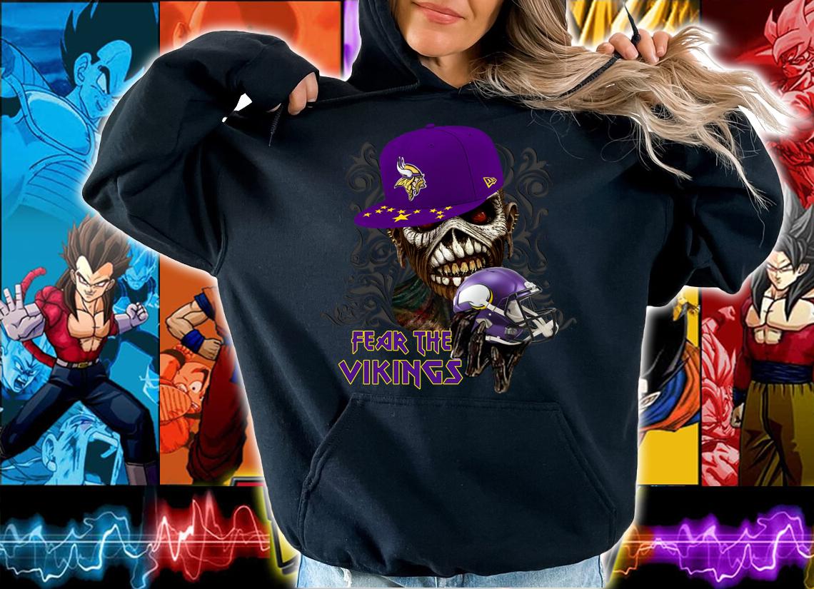 Official Iron Maiden fear the Minnesota Vikings t-shirt hoodie