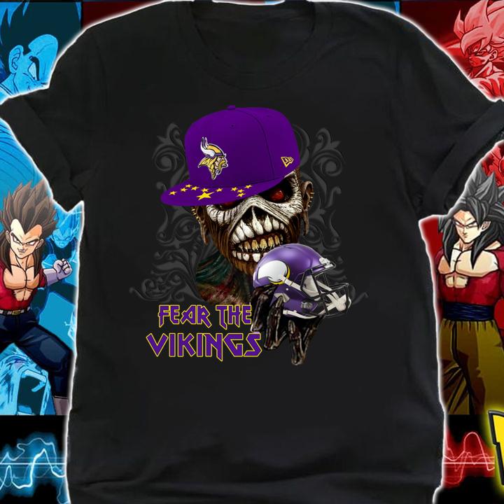 Official Iron Maiden fear the Minnesota Vikings t-shirt shirt