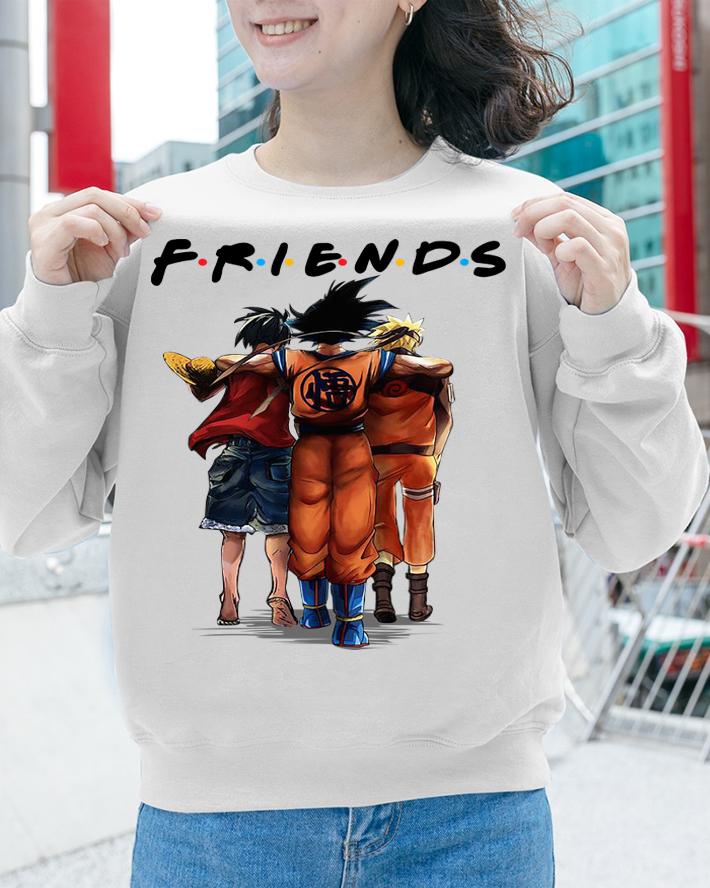 Son Goku Luffy And Naruto Eating Friends Anime t-shirt sweatshirt