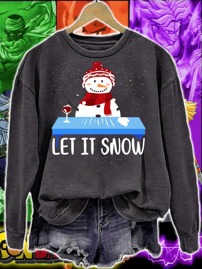 Walmart Cocaine Santa Snowman Let It Snow t-shirt sweatshirt