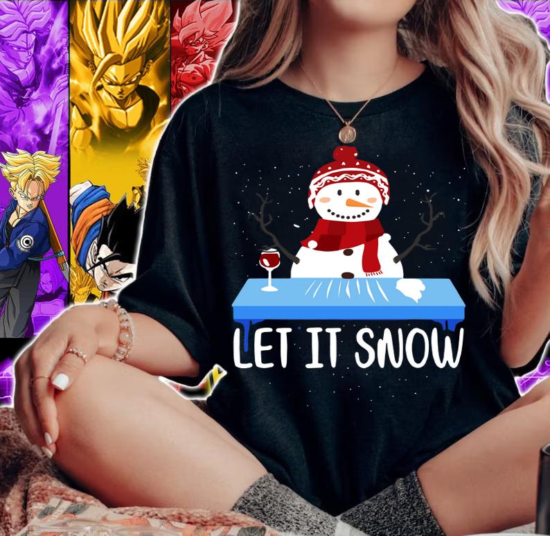 Walmart Cocaine Santa Snowman Let It Snow t-shirt woman shirt