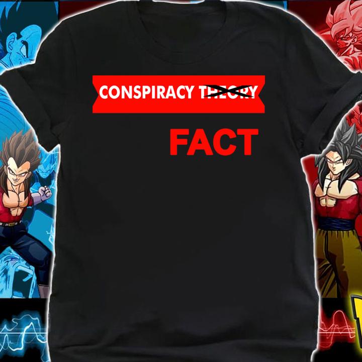 Conspiracy Theory Crossed Out Fact t-shirt shirt