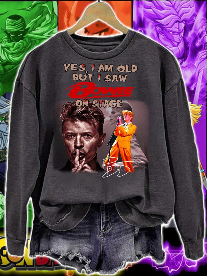 Yes I Am Old But I Saw David Bowie On Stage Signature t-shirt sweatshirt