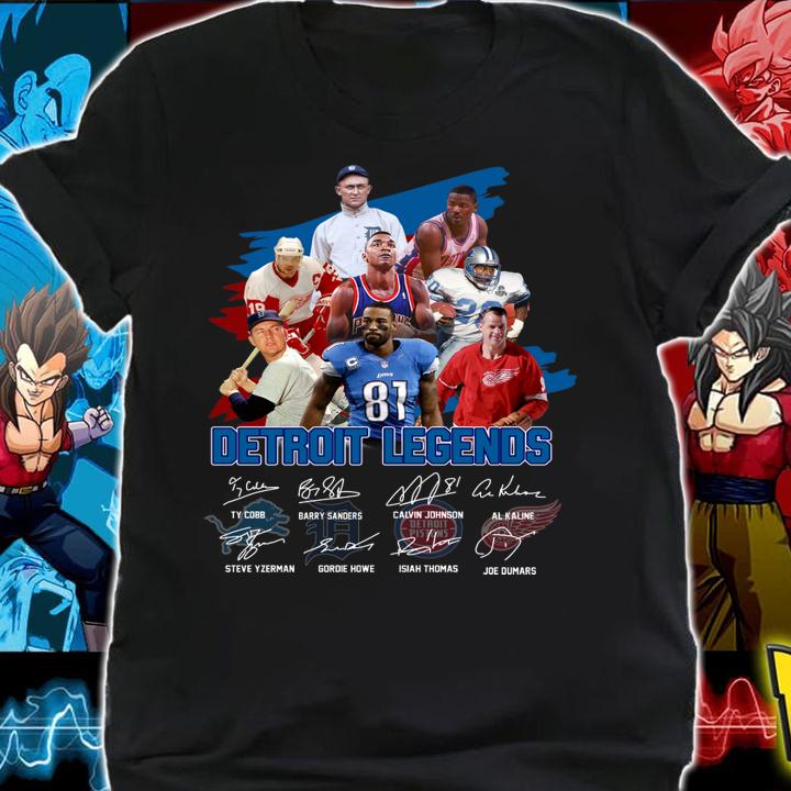Detroit Legends Detroit Lions Detroit Tigers Pistons Red Wings t-shirt shirt