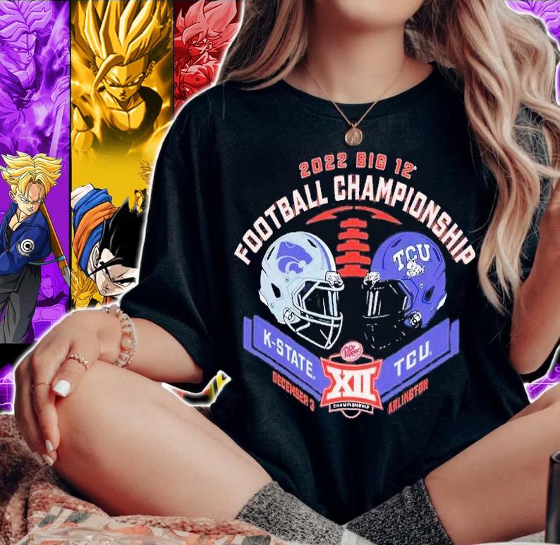 2022 Big 12 Football Championship K-State vs TCU December 3 Arlington shirt t-shirt woman shirt