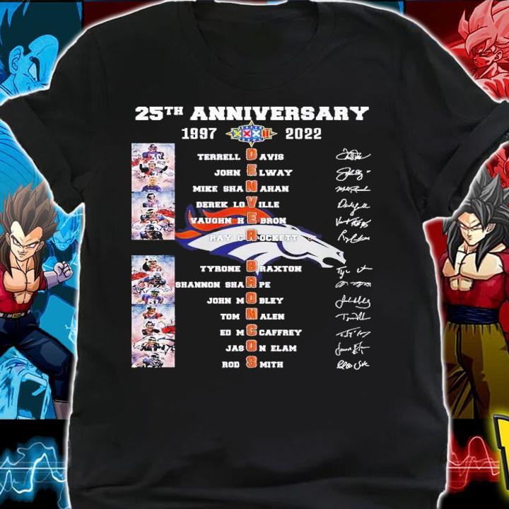 25th anniversary 1997 2022 Terrek Davus John Elway Mike Shanahan shirt t-shirt shirt