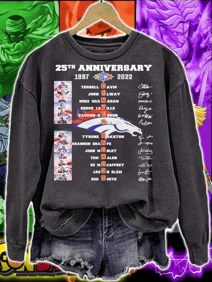 25th anniversary 1997 2022 Terrek Davus John Elway Mike Shanahan shirt t-shirt sweatshirt