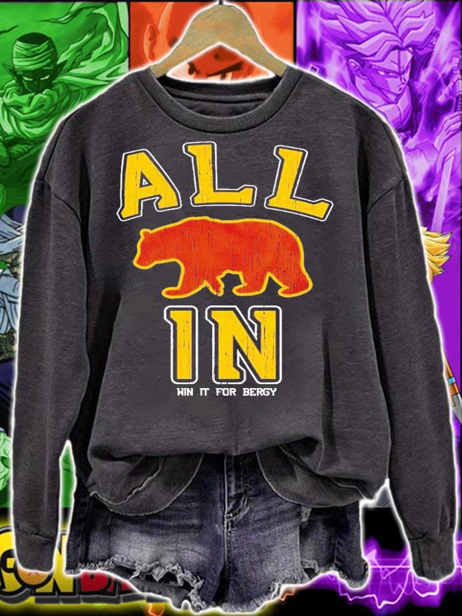 Boston Bruins all in win it for bergy shirt t-shirt sweatshirt