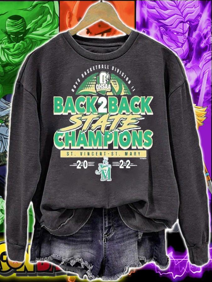 2022 OHSAA Boys Basketball Division II Back 2 Back State Champions St. Vincent-St. Mary shirt t-shirt sweatshirt
