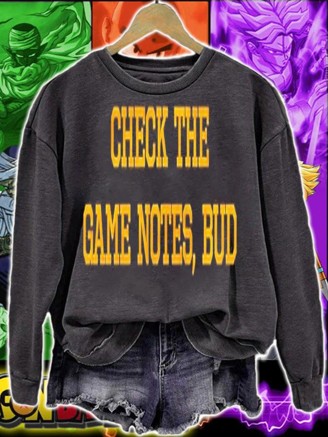Check the game notes bud shirt t-shirt sweatshirt