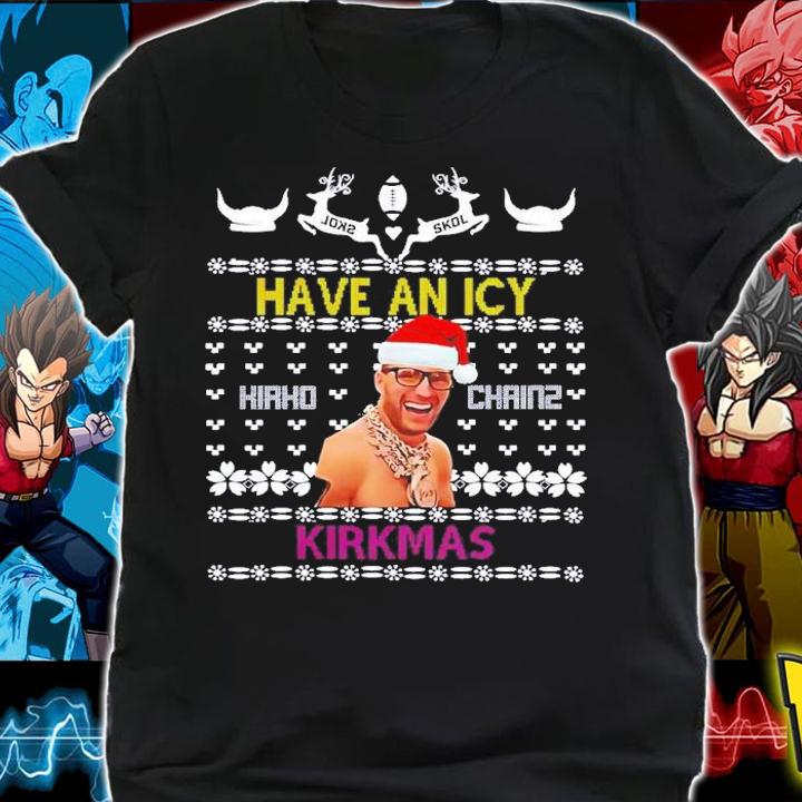 Have An Icy Kirkmas Christmas Sweater Kirk Cousins Minnesota Football Shirt t-shirt shirt