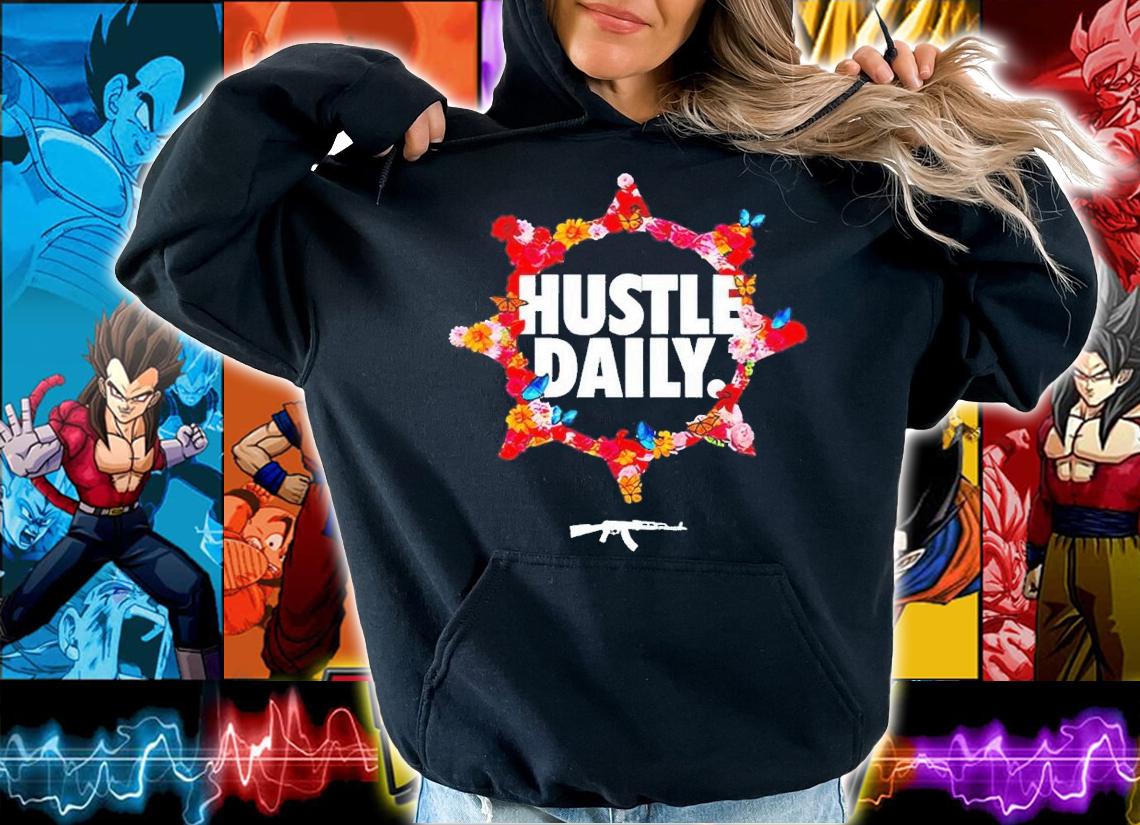 Hustle daily rose circle shirt t-shirt hoodie