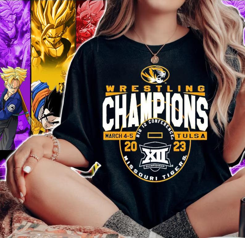 Mizzou Tigers 2023 Big 12 Wrestling Champions shirt t-shirt woman shirt