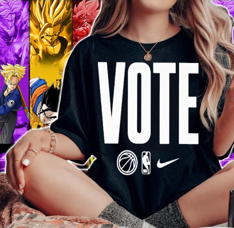 NBA Players Wearing Vote Shirt t-shirt woman shirt