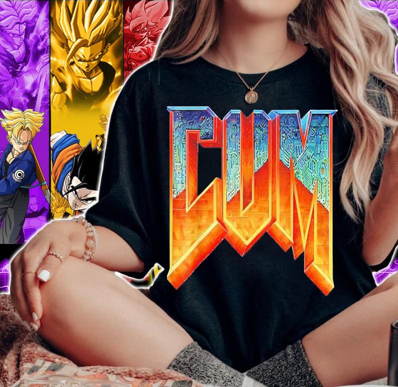 Dooms Cum Vintage Game Lover T-Shirt t-shirt woman shirt