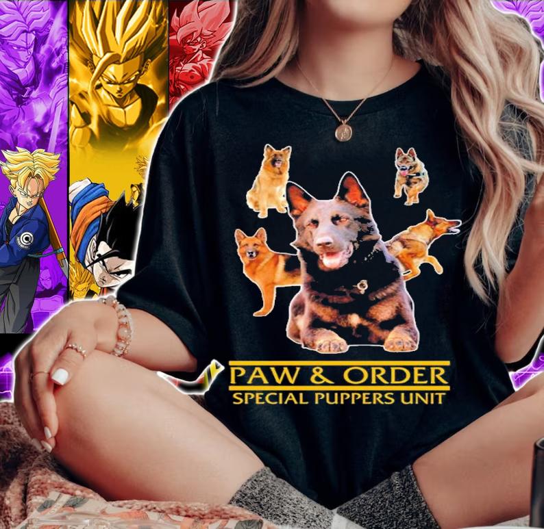 Paw and Order K9 shirt t-shirt