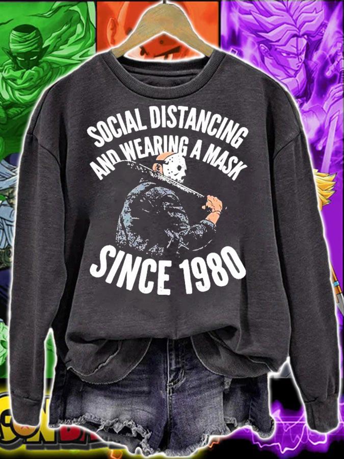 Social Distancing and Wearing a Mask Since 1980 shirt t-shirt