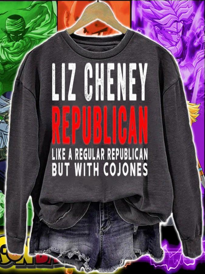 Liz Cheney Republican Like a Regular Republican But Cojones Shirt t-shirt
