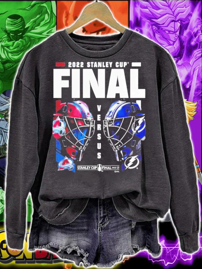 Colorado Avalanche Vs. Tampa Bay Lightning Stanley Cup Final High Stick Matchup 2022 Shirt t-shirt sweatshirt