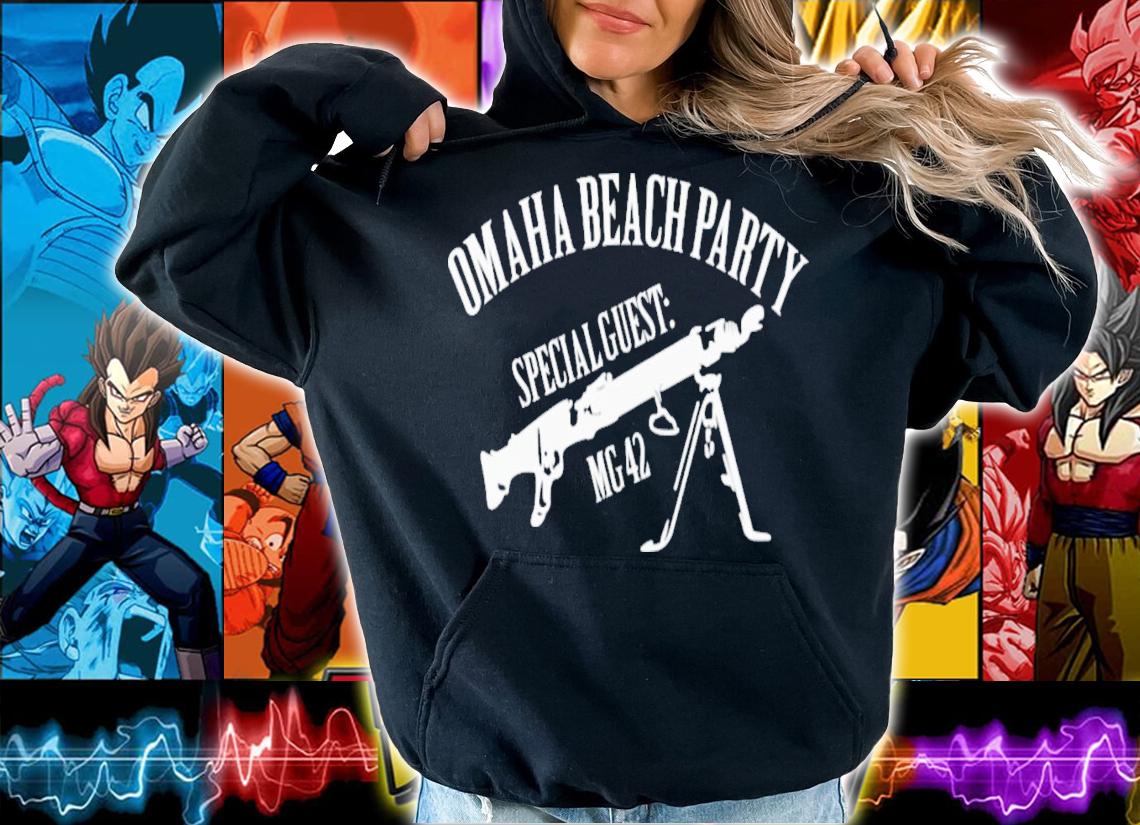 Holup Omaha Beach Party Special Guest Mg 42 T-Shirt t-shirt hoodie