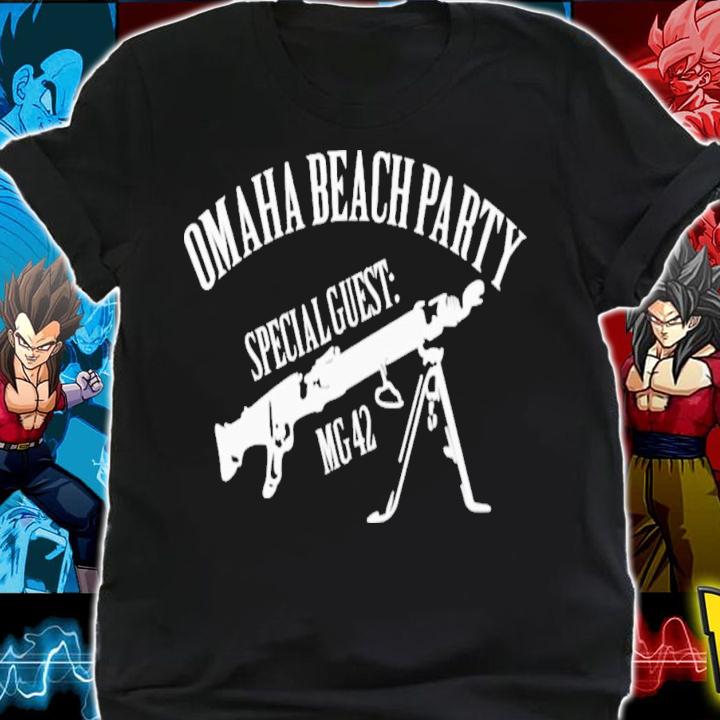 Holup Omaha Beach Party Special Guest Mg 42 T-Shirt t-shirt shirt