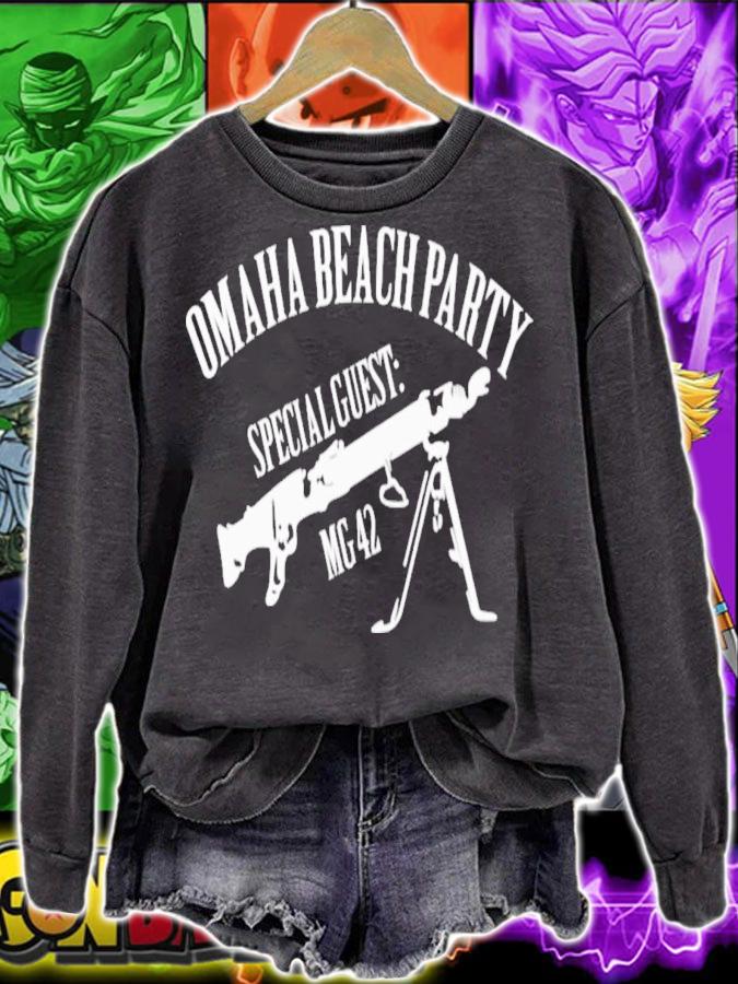 Holup Omaha Beach Party Special Guest Mg 42 T-Shirt t-shirt sweatshirt