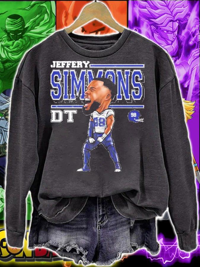 Jeffery Simmons Tennessee Cartoon Football Shirt t-shirt