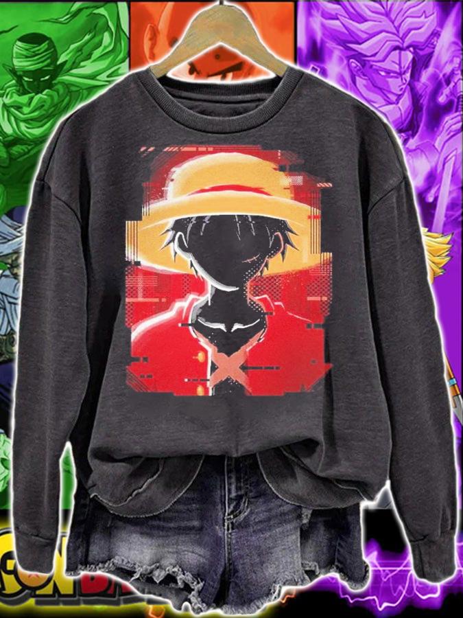 Luffy Glitch One Piece Shirt t-shirt sweatshirt