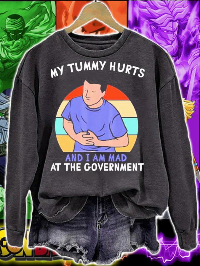 My Tummy Hurts And I'm Mad At The Government Vintage Shirt t-shirt