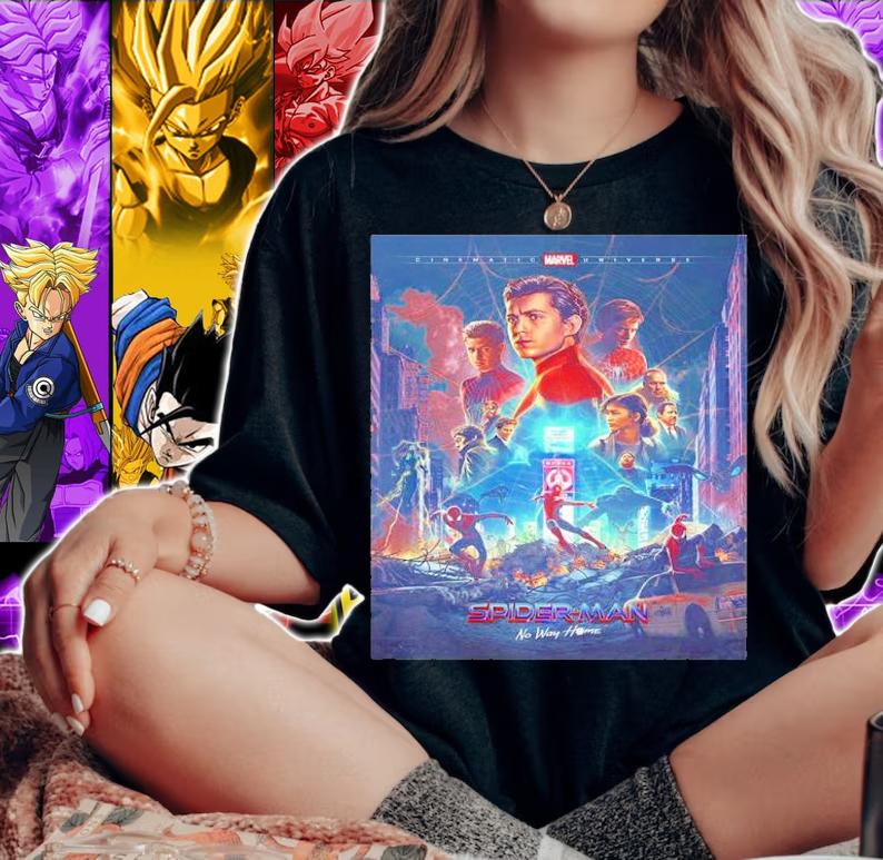 No Way Home Tom Holland Tobey Maguire Andrew Garfield Edited 1 Spiderman Shirt t-shirt woman shirt