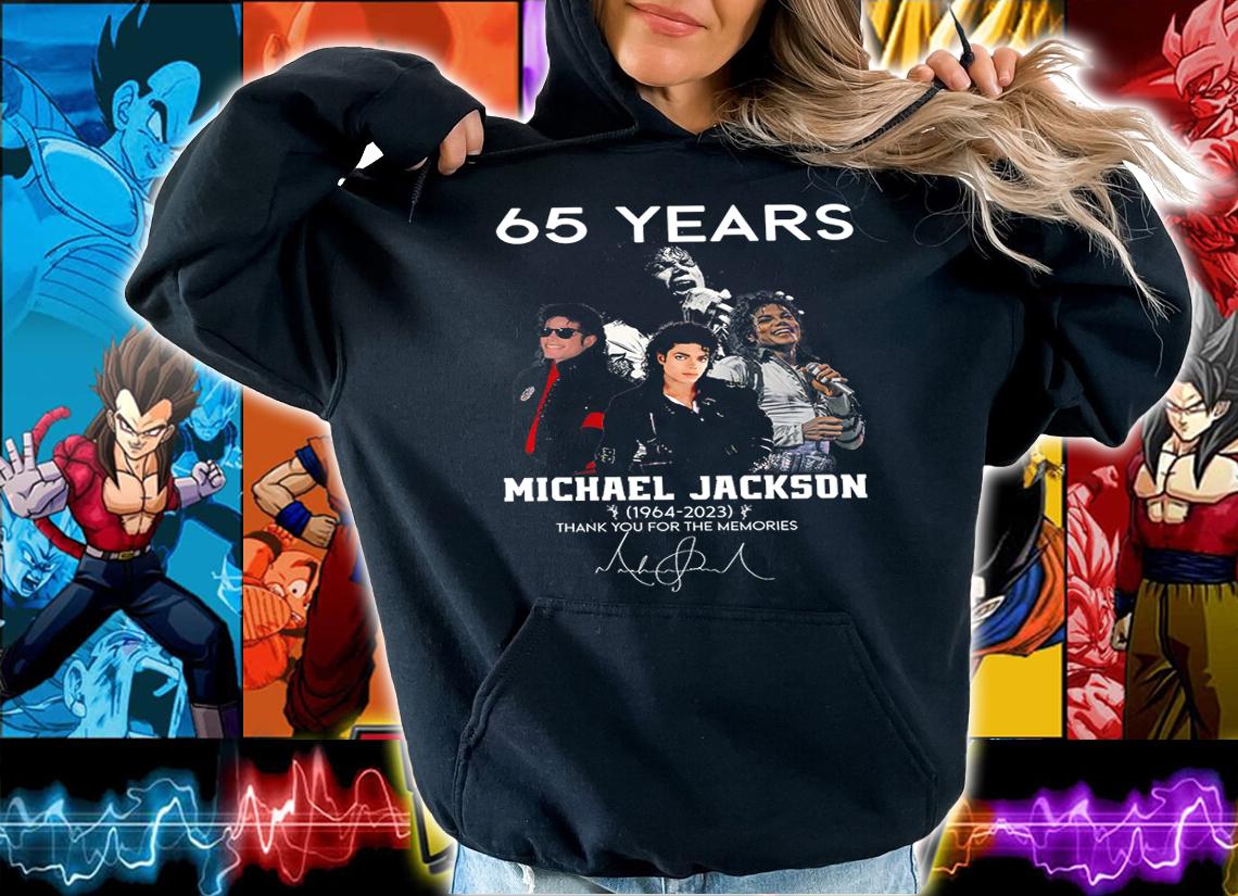 65 Years Michael Jackson 1964 2023 Thank You For The Memories Signature t-shirt hoodie