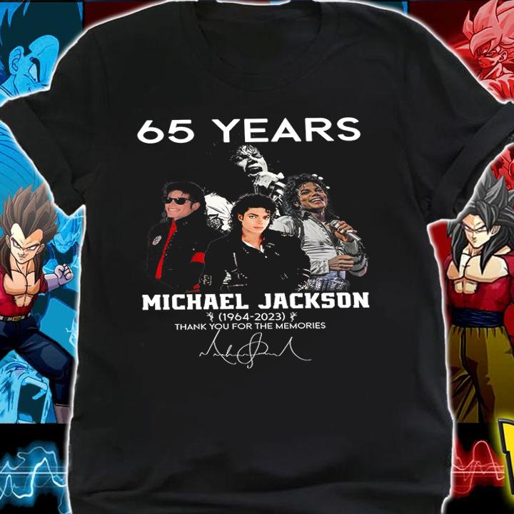65 Years Michael Jackson 1964 2023 Thank You For The Memories Signature t-shirt shirt