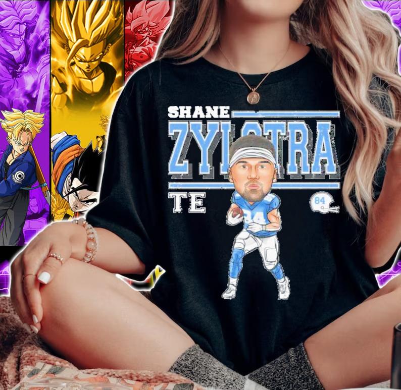 Shane Zylstra Detroit Cartoon Football Shirt t-shirt woman shirt
