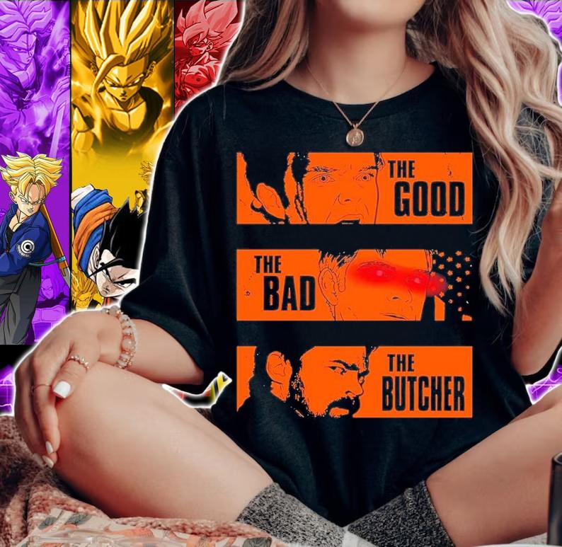 The Boys the good the bad the Butcher shirt t-shirt
