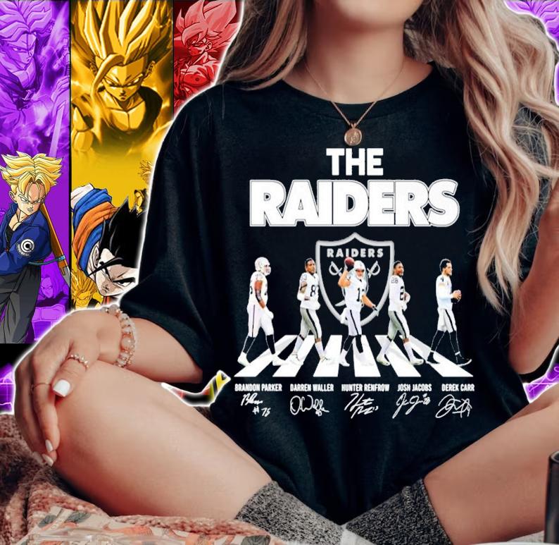 The Raiders Abbey Road Brandon Parker Darren Waller Hunter Renfrow shirt t-shirt woman shirt