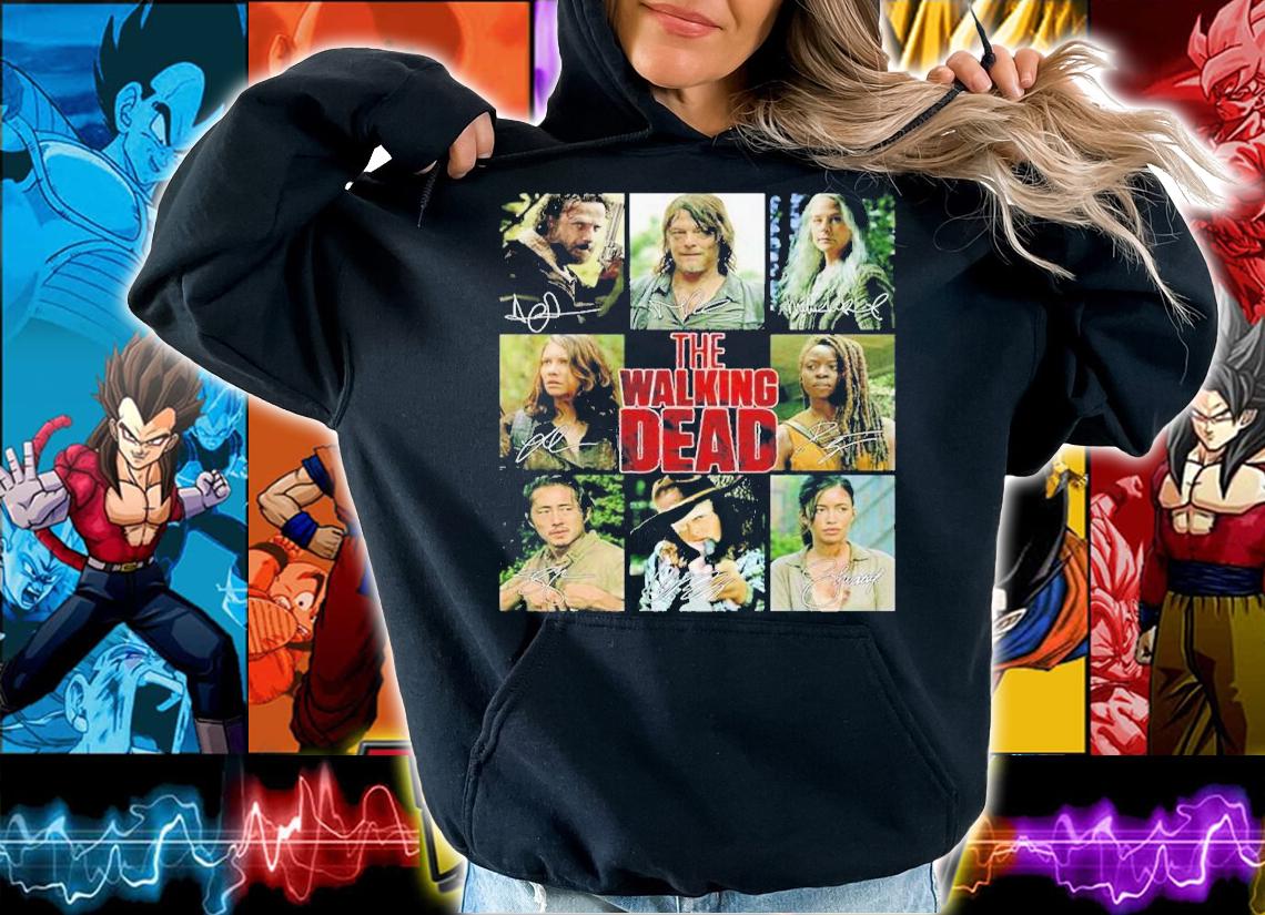 The Walking Dead Character Signatures Shirt t-shirt hoodie