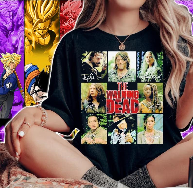 The Walking Dead Character Signatures Shirt t-shirt woman shirt
