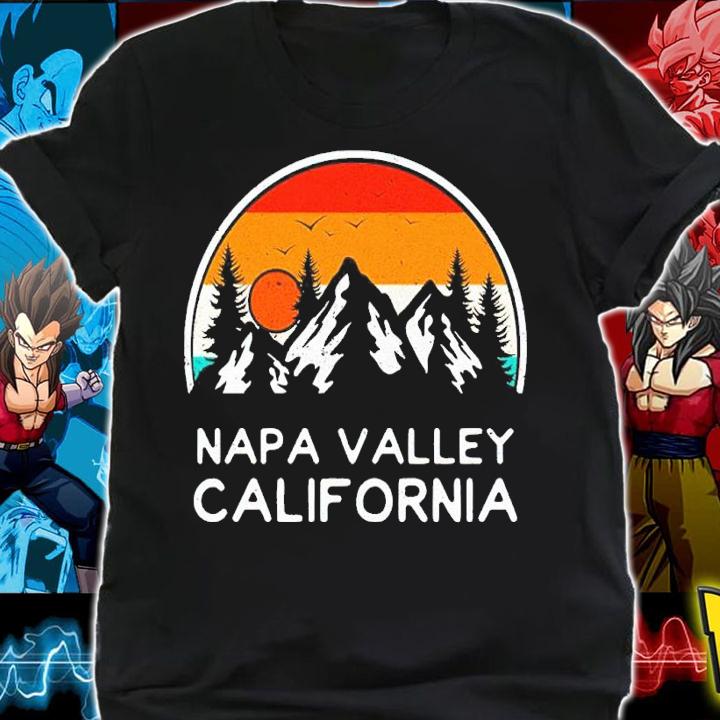 Vintage Napa Valley California Mountains Hiking Souvenir T-Shirt t-shirt shirt