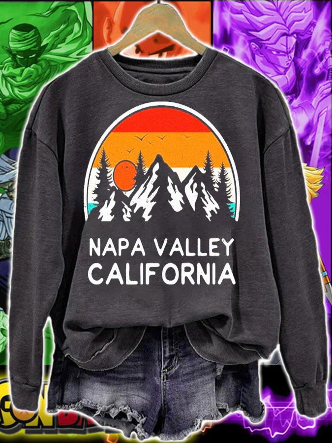 Vintage Napa Valley California Mountains Hiking Souvenir T-Shirt t-shirt sweatshirt
