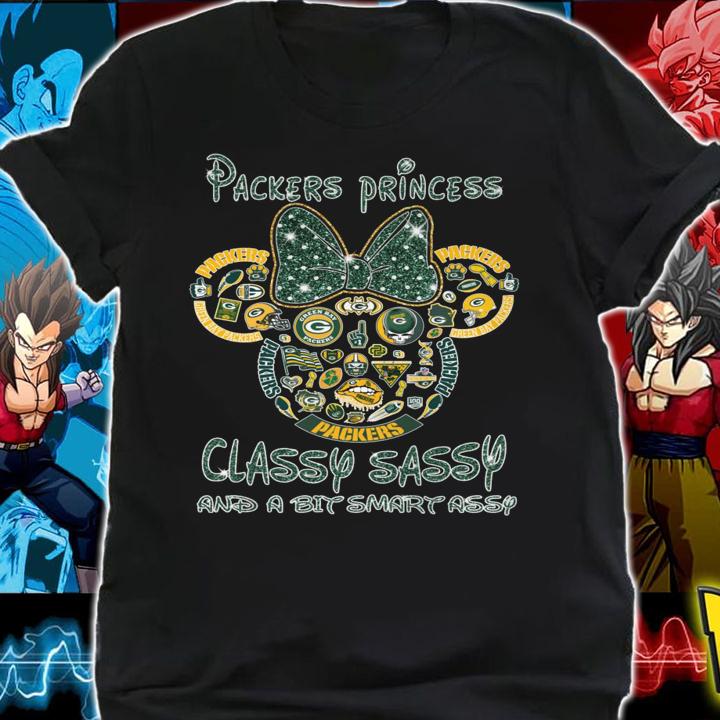 Minnie Mouse Green Bay Packers Princess Classy Sassy And A Bit Smart Assy t-shirt
