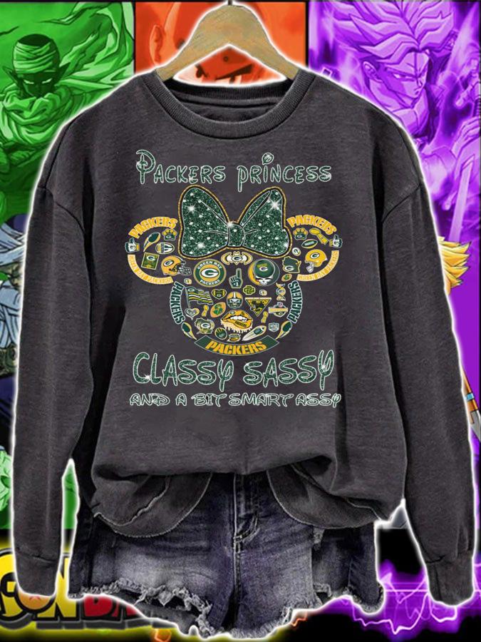 Minnie Mouse Green Bay Packers Princess Classy Sassy And A Bit Smart Assy t-shirt
