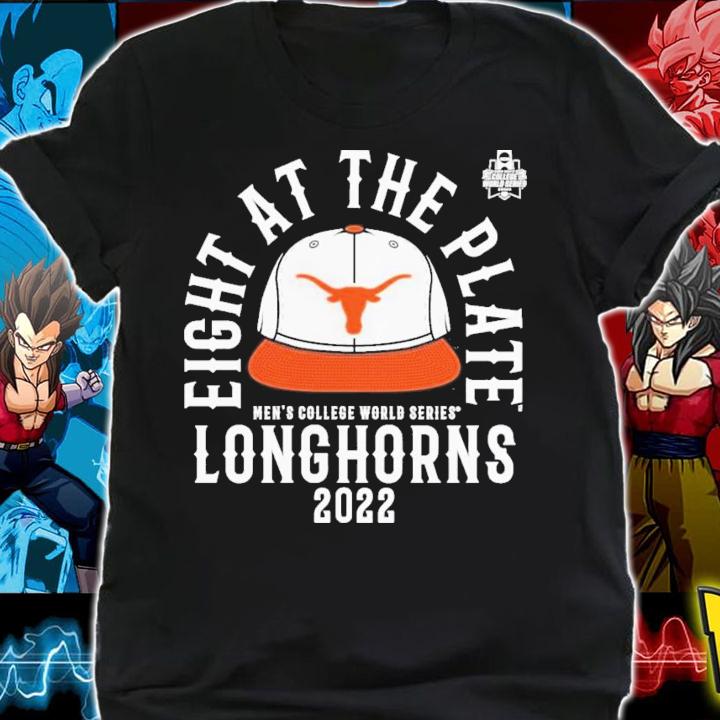 Texas Longhorns Eight At The Plate Men's College World Series Longhorns 2022 T-Shirt t-shirt shirt