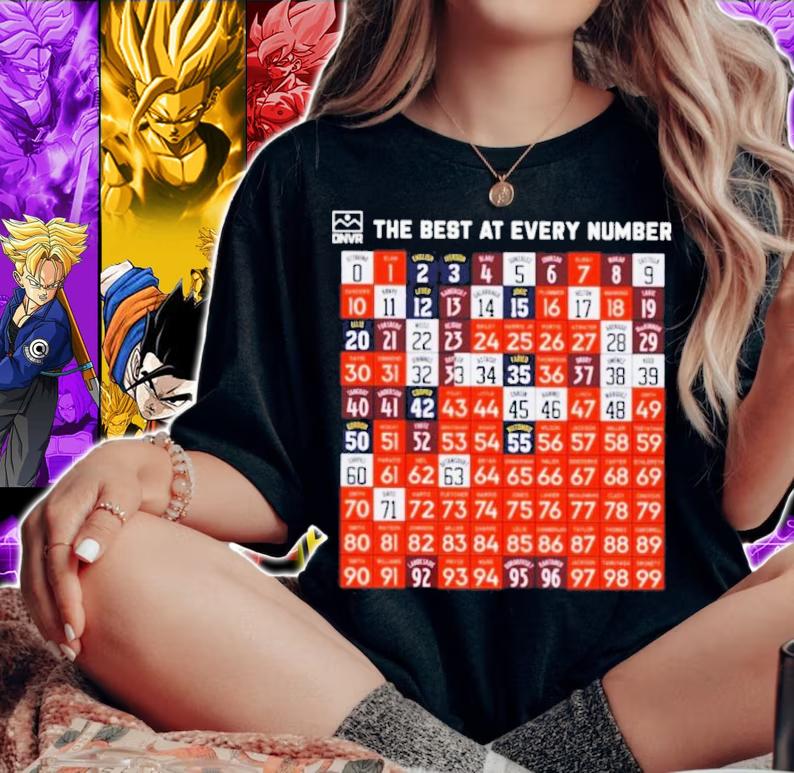The Best At Every Number Dnvr Sports Shirt t-shirt woman shirt