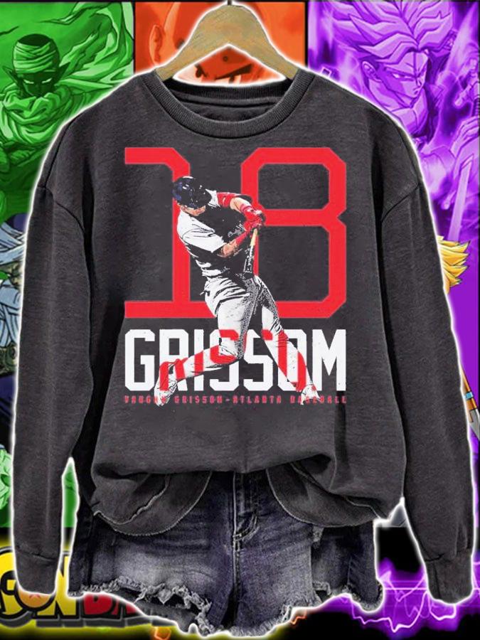 Vaughn Grissom Atlanta Bold Number Baseball Shirt t-shirt