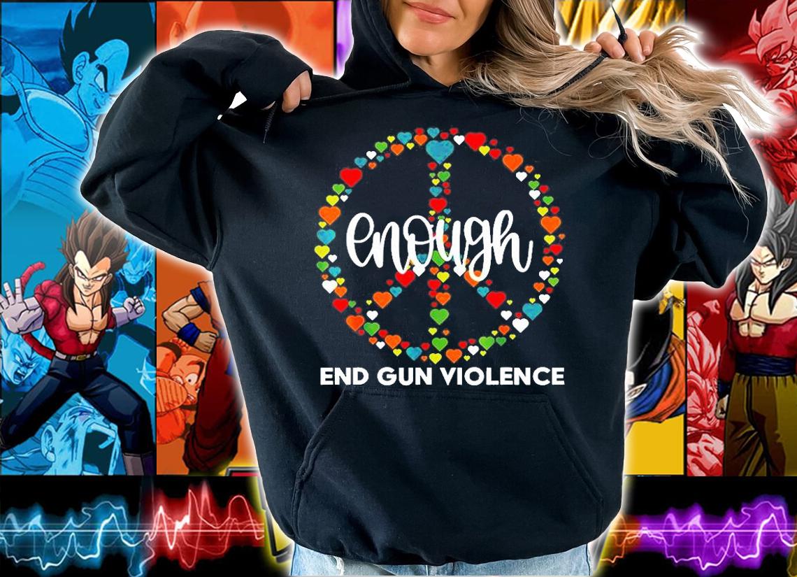Wear Orange Peace Sign Enough End Gun Violence T-Shirt t-shirt
