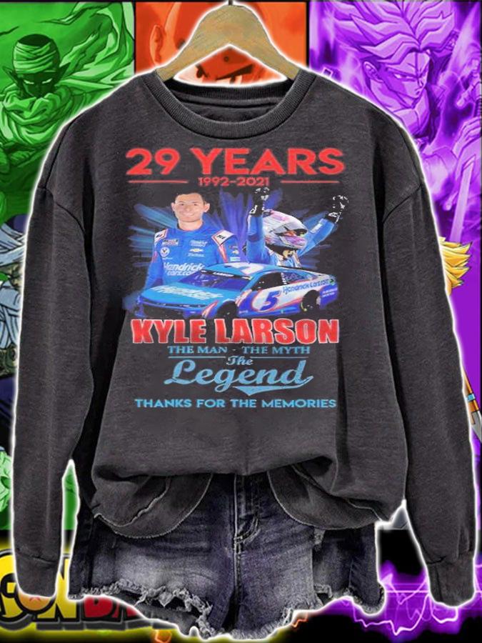 29 years 1992-2021 Kyle Larson the man the myth the legend thanks for the memories shirt t-shirt