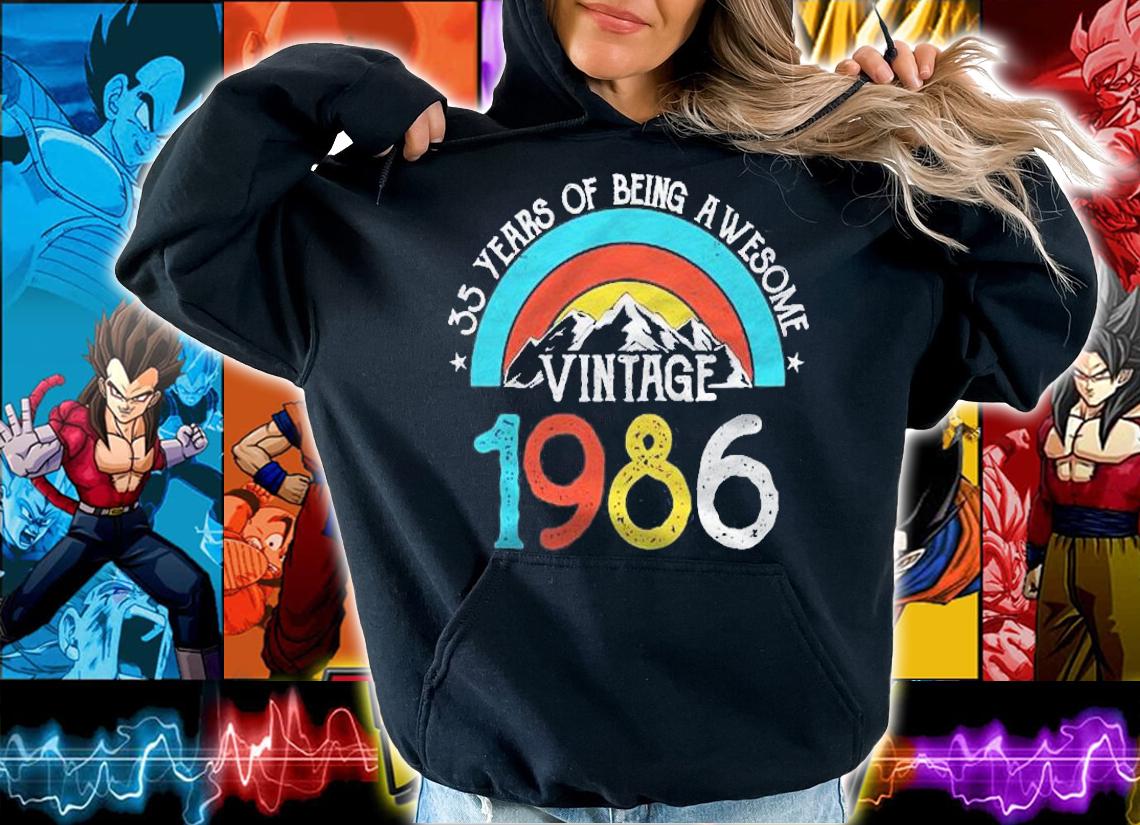 35 Years Old Vintage 1986 35Th Birthday Men Women Shirt t-shirt