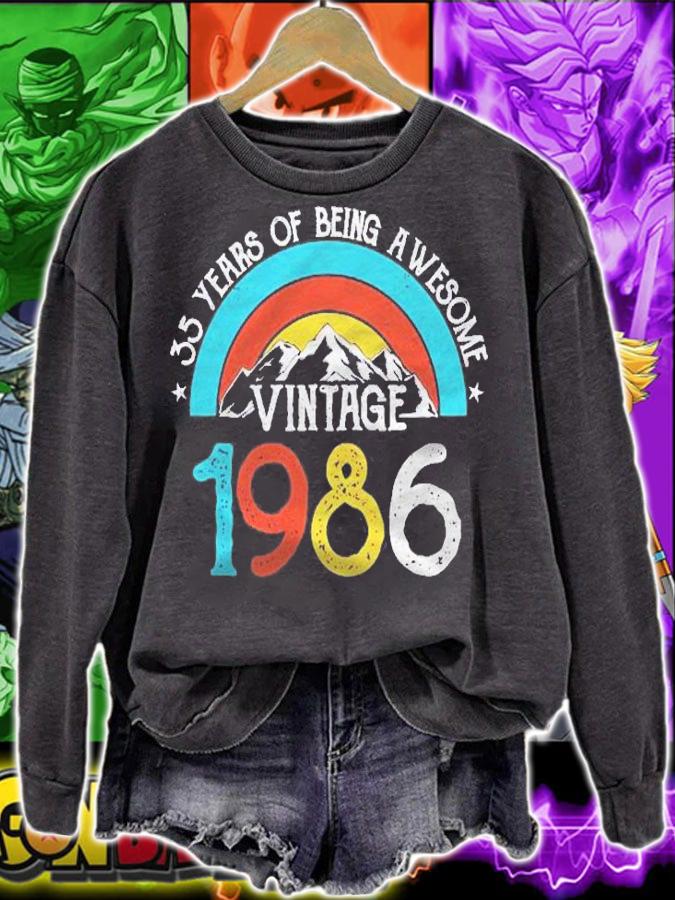 35 Years Old Vintage 1986 35Th Birthday Men Women Shirt t-shirt